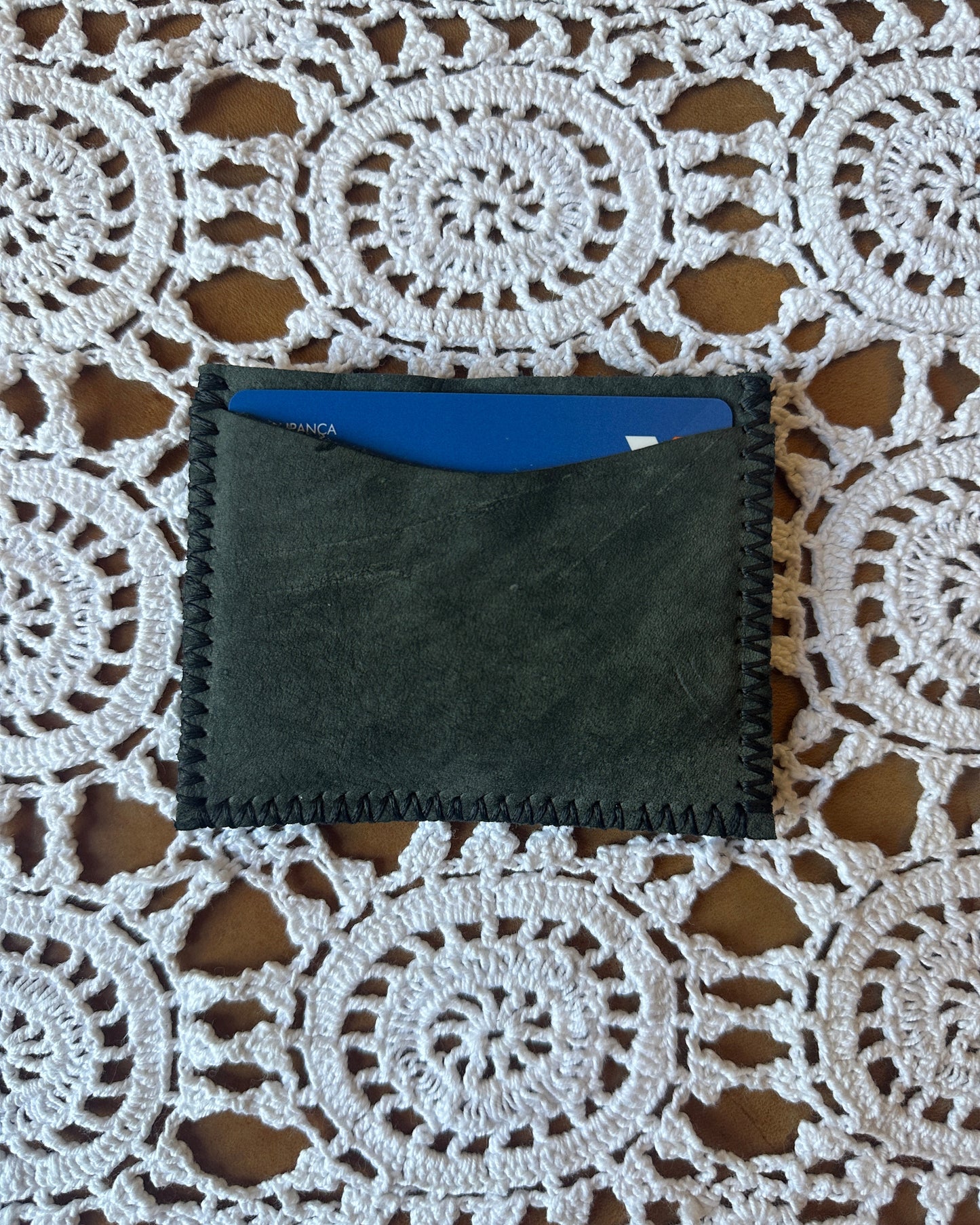 leather card holder