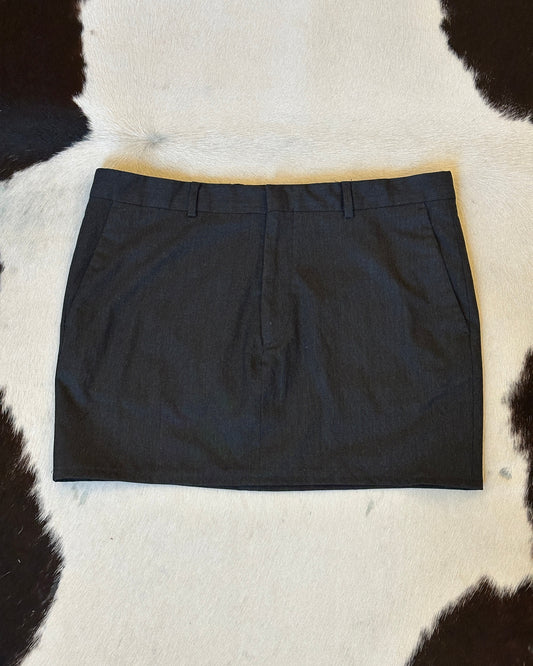 mini skirt - carvão 34"
