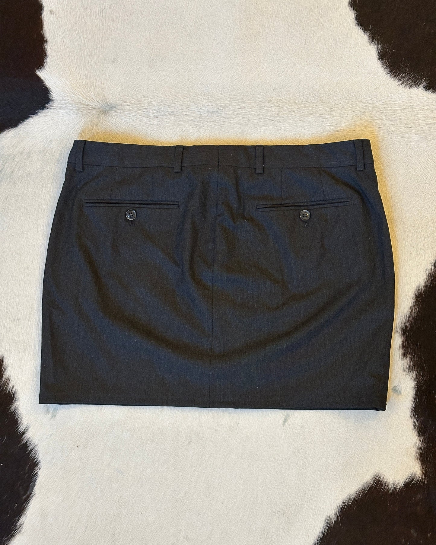mini skirt - carvão 34"